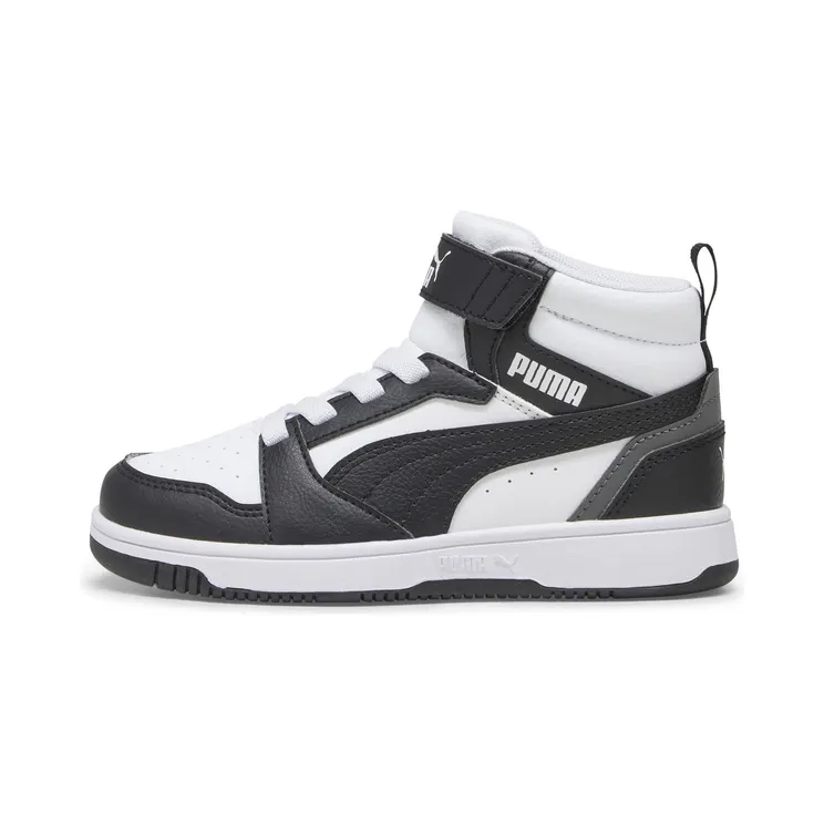 Puma Rebound V6 Mid “Puma White / Puma Black / Shadow Gray” (393832_01)