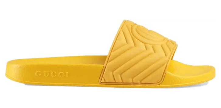 Gucci Slide Matelasse Yellow
