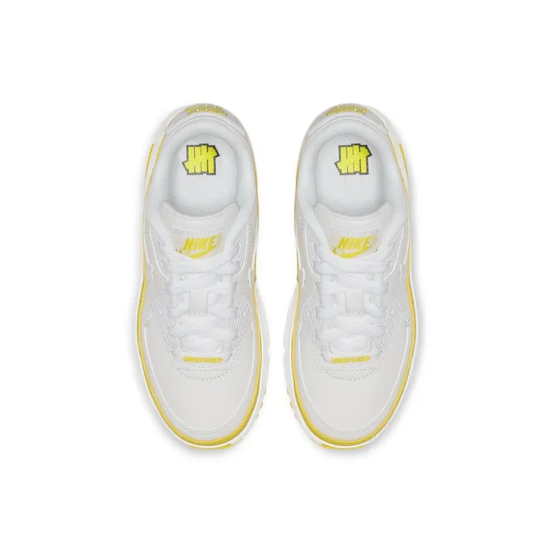Nike Air Max 90 Undefeated White Opti Yellow (PS) White/Opti Yellow (CQ4616-101)