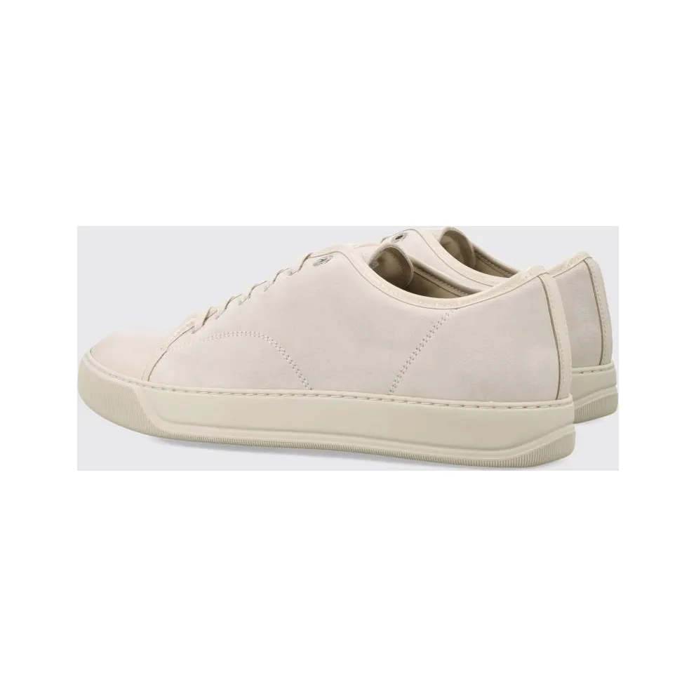 Lanvin DBB1 Low-Top Sneakers in Suede Calfskin with Rubber Sole Beige (FMSKDBB1VBAL07)