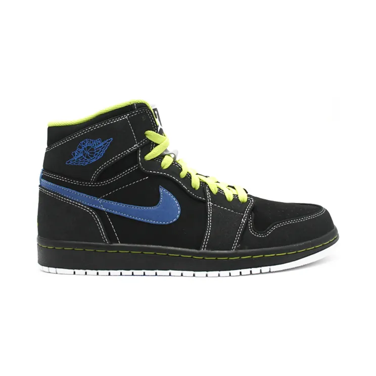 Jordan 1 Retro High Black Cyber Blue Sapphire