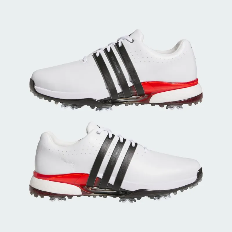 Adidas Tour360 24 Golf “Cloud White Core Black Lucid Red” (IH8539)