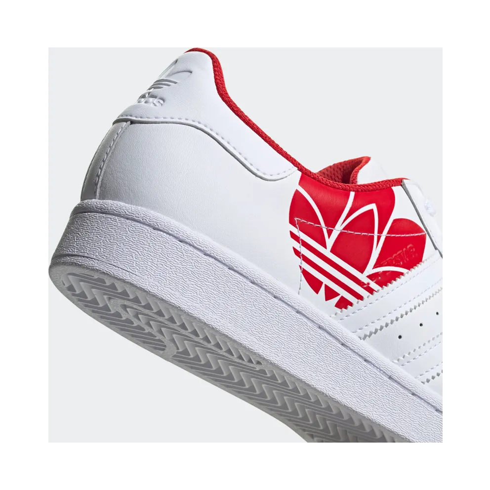 adidas Superstar Cloud White / Cloud White / Scarlet (FY2828)