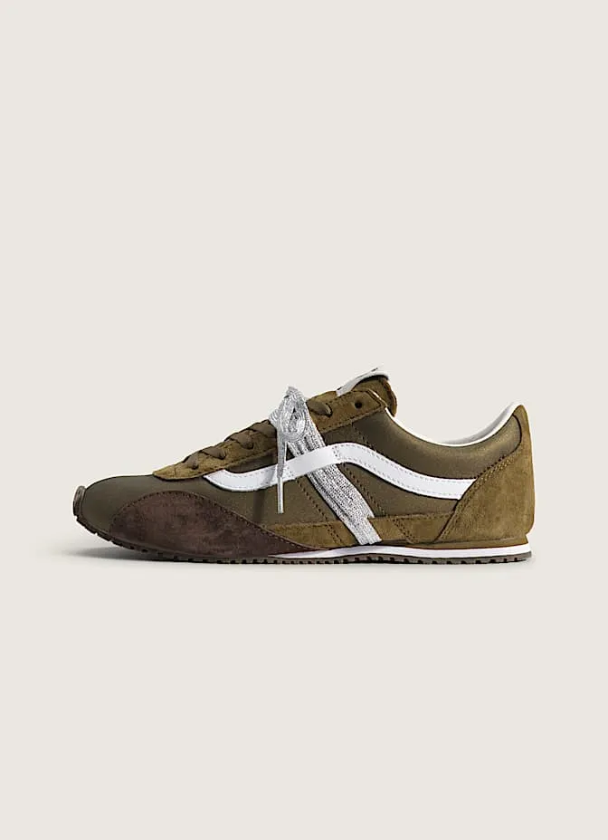 Vans Premium Super Lowpro Trainer “Olive Green White” (VN000EHQOLV)
