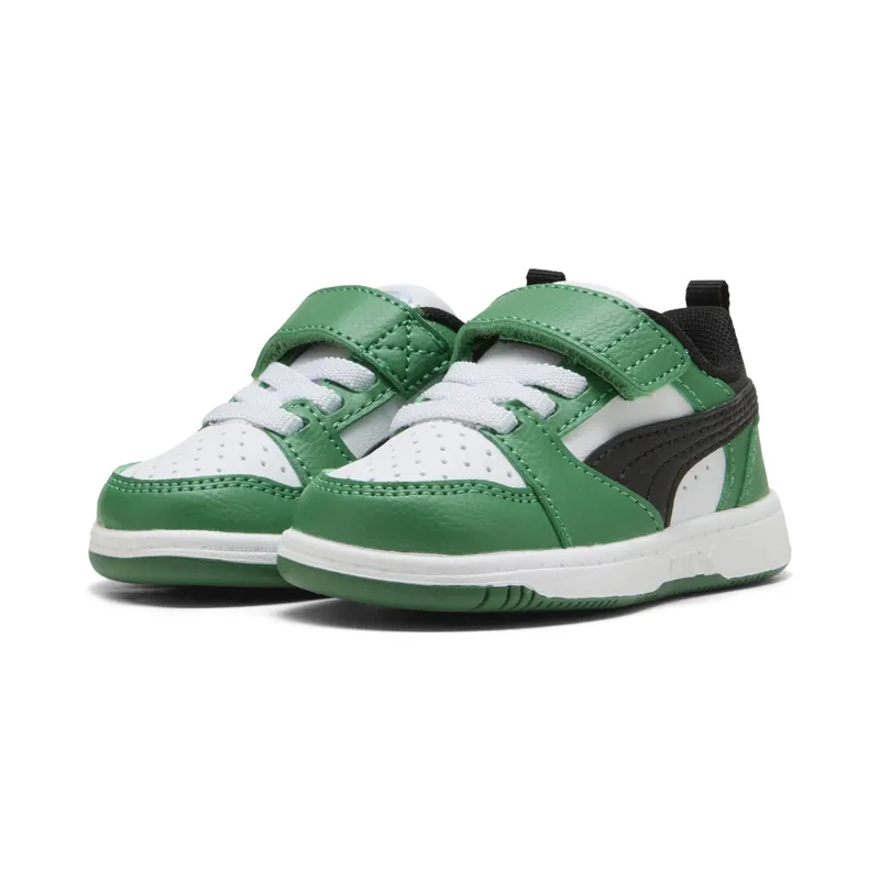 Puma Rebound v6 Lo “Puma White / Puma Black / Archive Green” (397420_05)