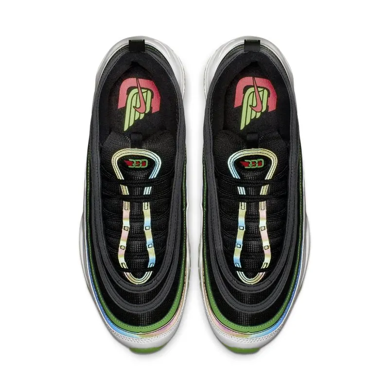 Nike Air Max 97 Dallas Home Black/Bright Crimson-White-Rage Green (CD7788-001)
