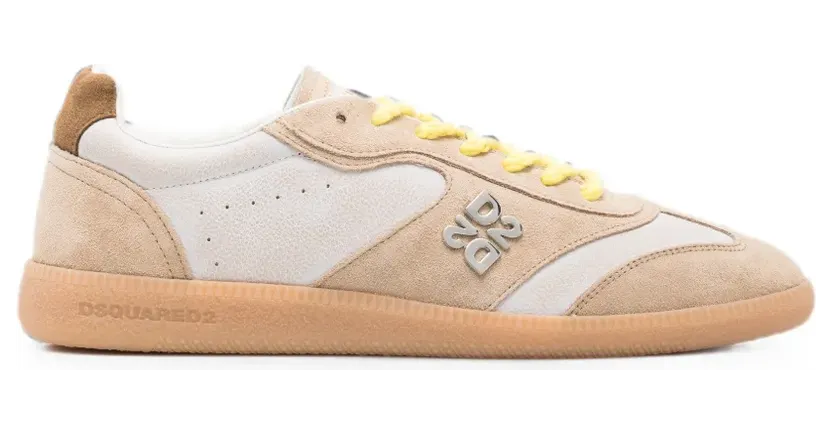 DSQUARED2 Sneakers met logo-applicatie – Beige (SNM049723809043)