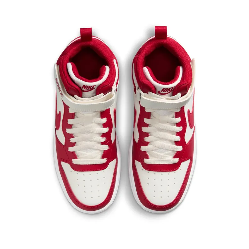 Nike Court Borough Mid 2 Sail White Gym Red (CD7782-124)