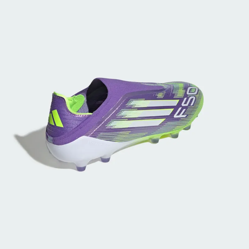 adidas F50 Elite Laceless AG Purple Rush Cloud White Lucid Lemon (JR5364)