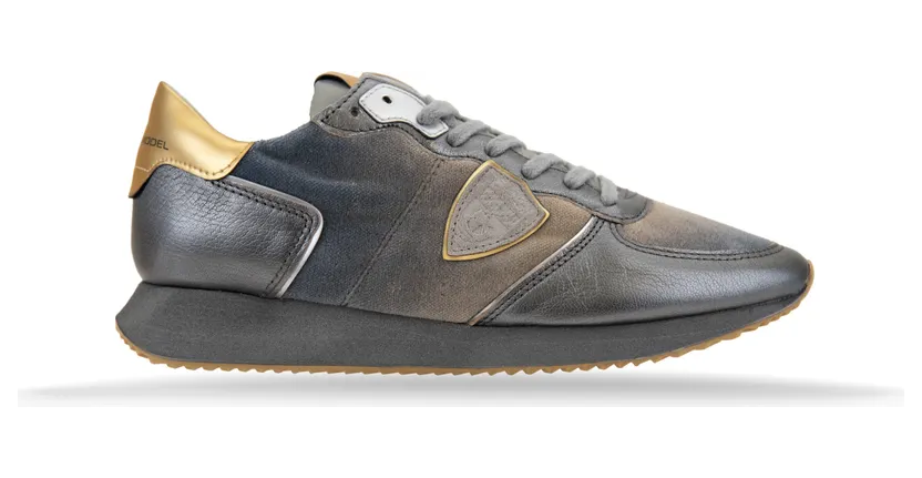 Philippe Model Velour Piombo “Piombo/Gold” (TZLD EV15)