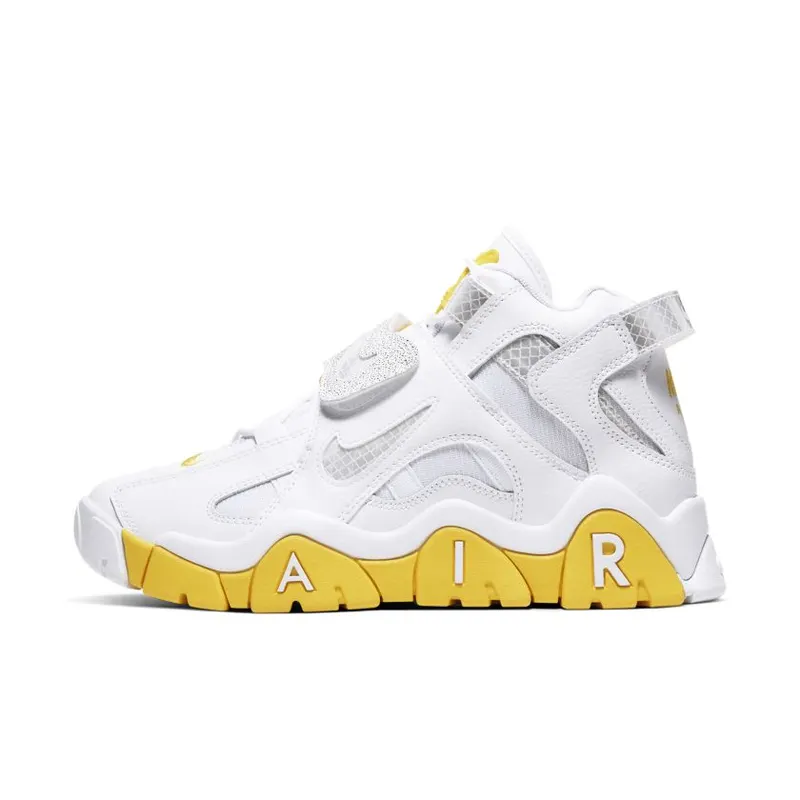 Nike Air Barrage Mid White Chrome Yellow (W) White/White-Chrome Yellow-Black (CJ9574-100)