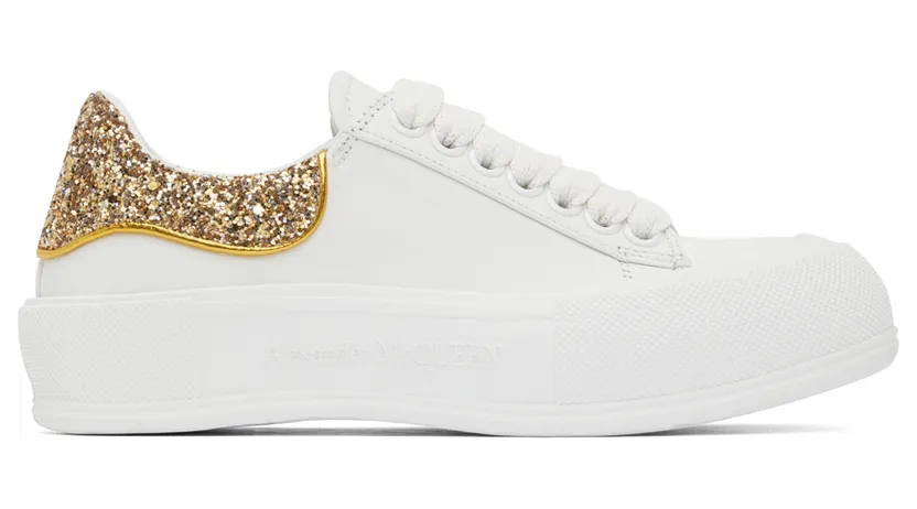 Alexander McQueen White Plimsoll Sneakers (702047WIABY)