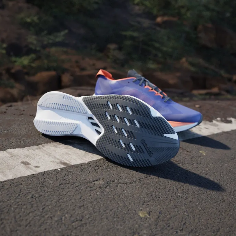 Adidas Adizero Boston 12 Lucid Blue / Cloud White / Impact Orange (JI4475)
