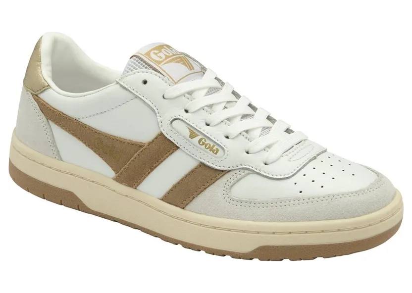 Gola sneaker wit/licht karamel/goud (CLB336WC)