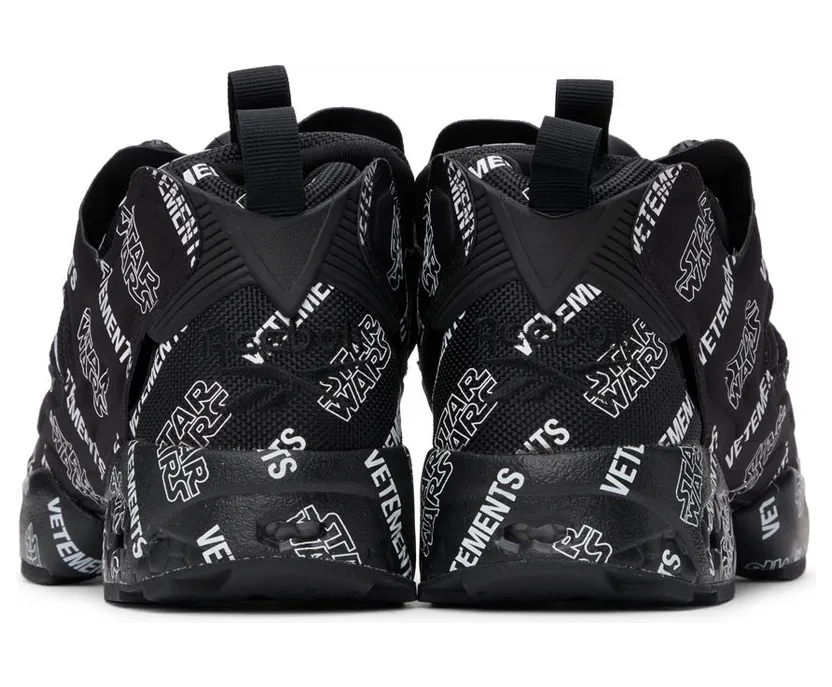 VETEMENTS Black Reebok Edition STAR WARS Instapump Fury Sneakers (UE52SN100B) (4)