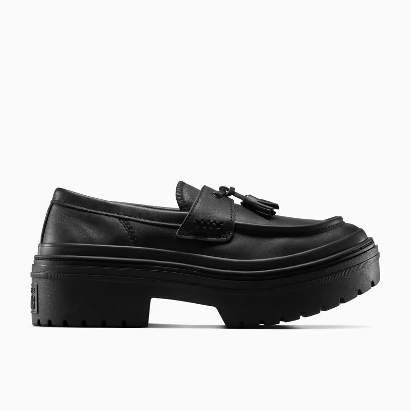 Converse Chuck Taylor All Star Lugged Heel Loafer Platform Leather Black/Black/Black (A14707C)