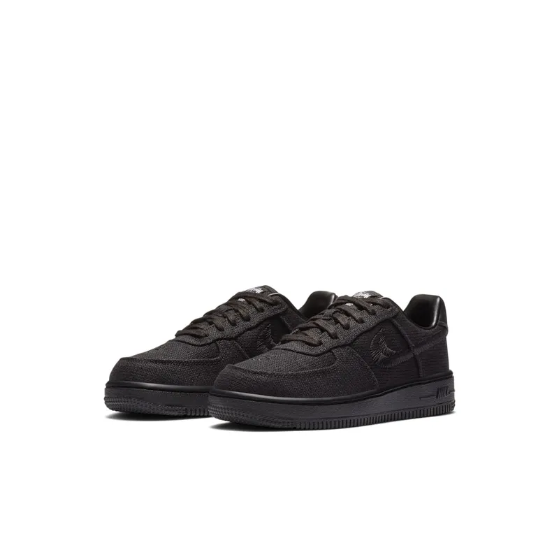 Nike Air Force 1 Low Stussy Black (PS) Black/Black/Black (DD1578-001)