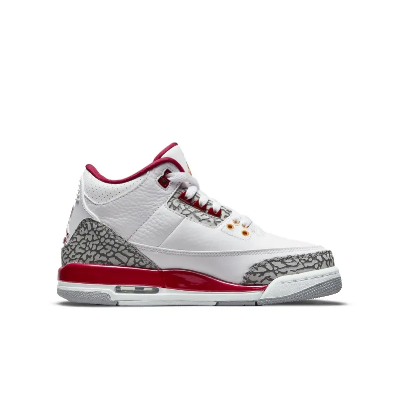 Air Jordan 3 GS Cardinal Red – “Red / White / Grey” (398614-126)