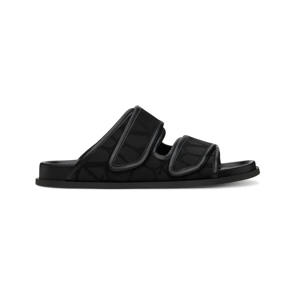 Valentino Garavani Toile Iconographe Sandals Black (4Y2S0H86 IDQ 0NO)