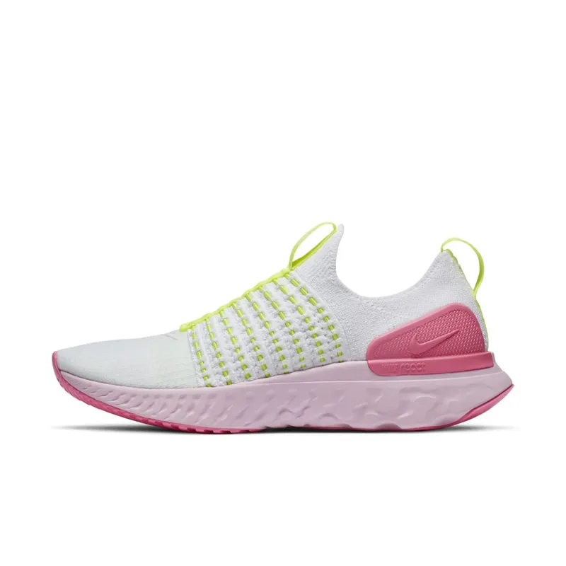 Nike React Phantom Run Flyknit 2 White Volt Pink Glow (W) White/Volt-Pink Glow-White (CZ7991-100)