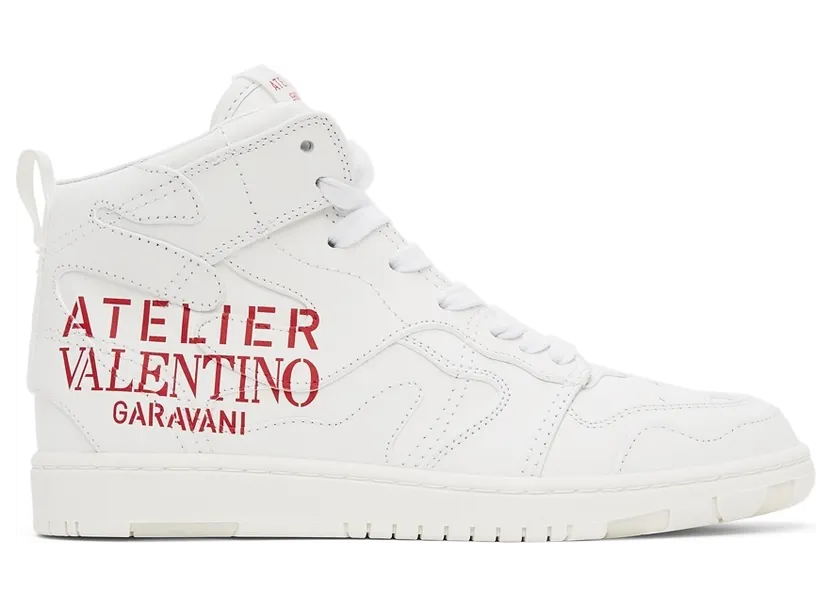 Valentino Garavani White 07 Camouflage Edition Atelier Mid-Top Sneakers (WW2S0CQ4BMH)
