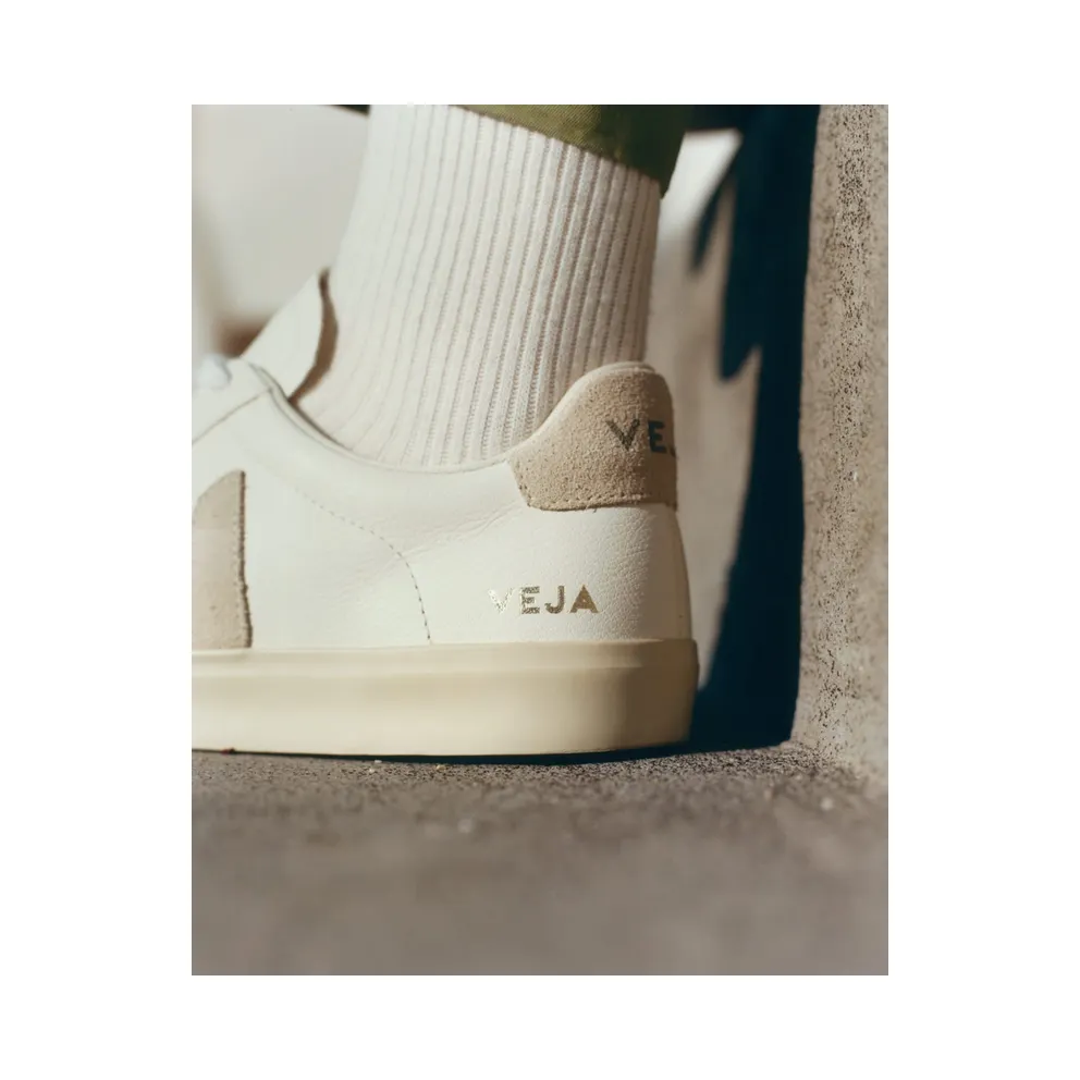 Veja Campo Chromefree Leather Extra White / Natural Suede – “Grey” (CP0502429B)