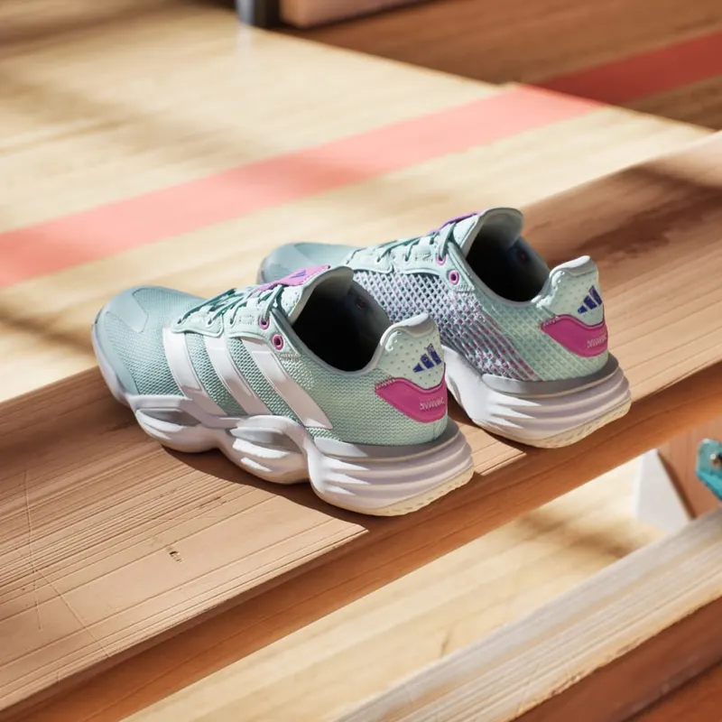 Adidas Stabil 16 Indoor Semi Flash Aqua / Cloud White / Purple Burst (IE3586)