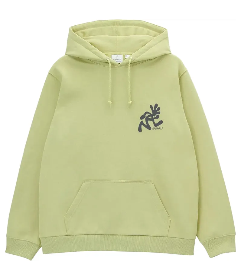 Gramicci – Running Man Hooded Sweatshirt – Sweatshirt-Hoodie (G6SU-J115-lime)