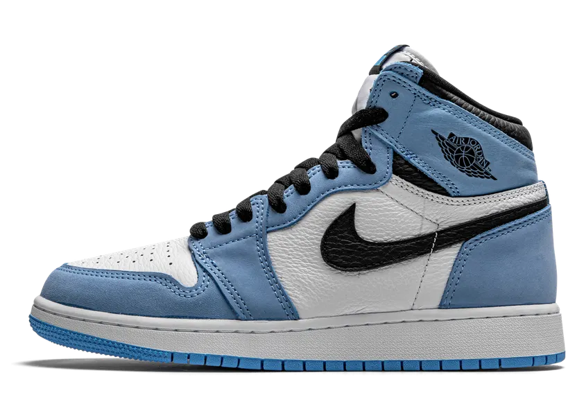 Air Jordan 1 Retro High White University Blue (GS) (575441-134)