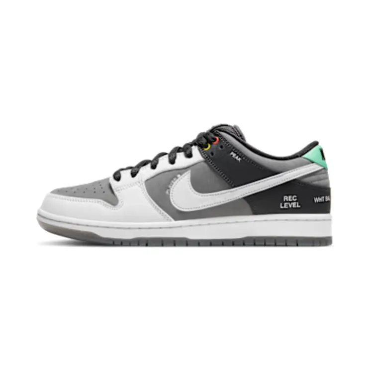 Nike SB Dunk Low VX1000 “Smoke Grey / Off-Noir / Green Glow / Pure Platinum” (CV1659-001)