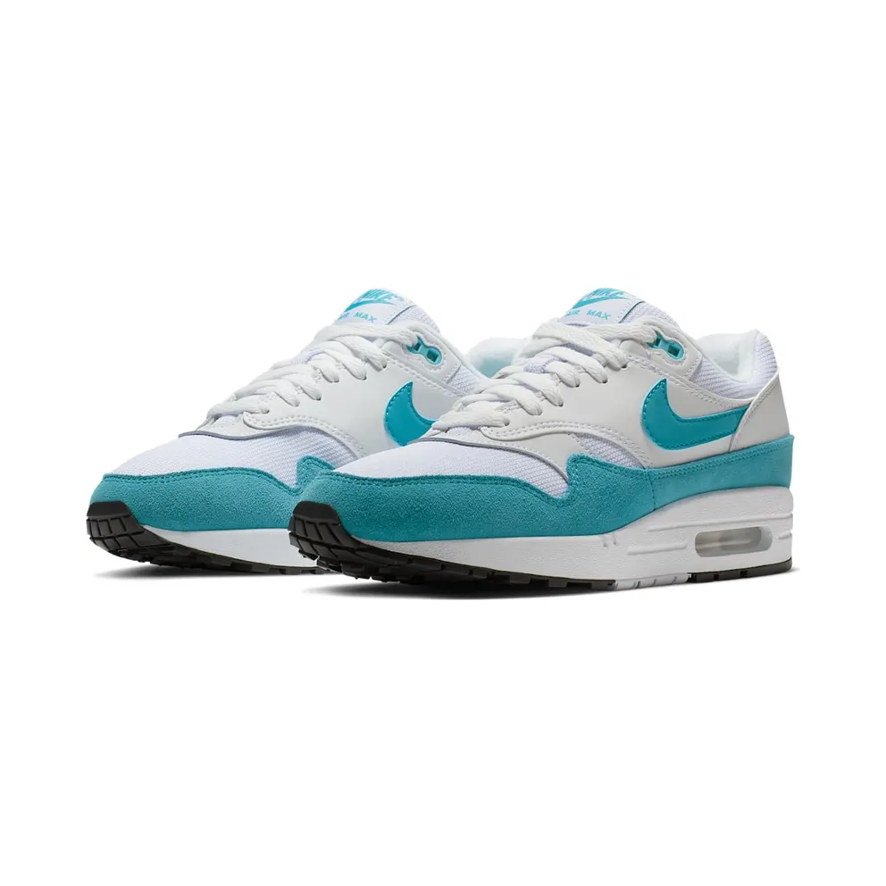 Nike Air Max 1 White Light Blue Fury (W) White/Light Blue Fury-Black (319986-117)
