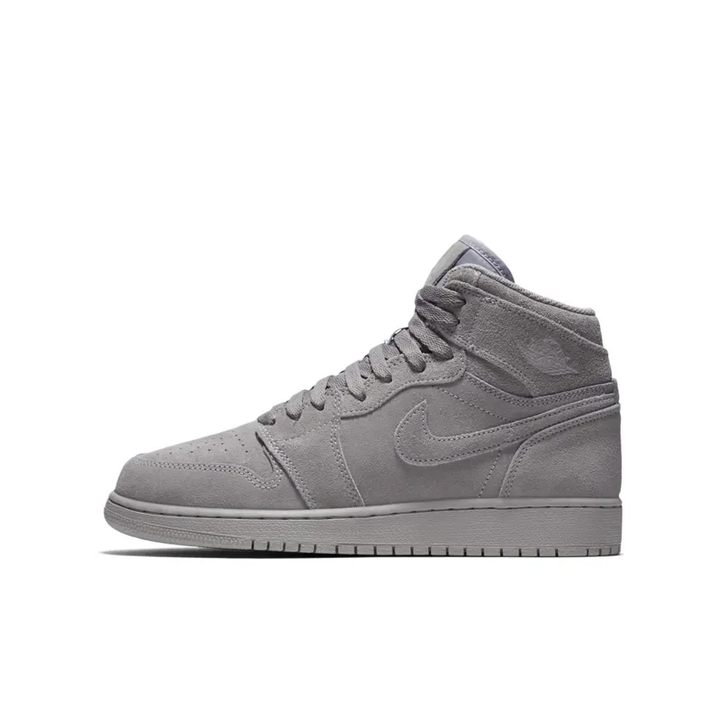 Jordan 1 Retro High Grey Suede (GS) Wolf Grey/Wolf Grey (705300-031)