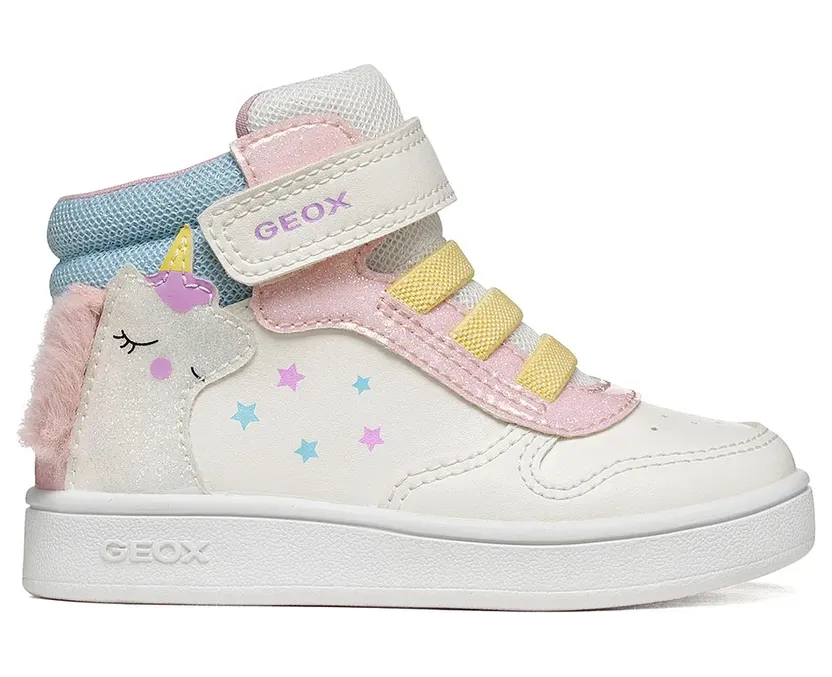 Geox sneaker Blanc/Rose (B665MB0BCQ6-C0406)