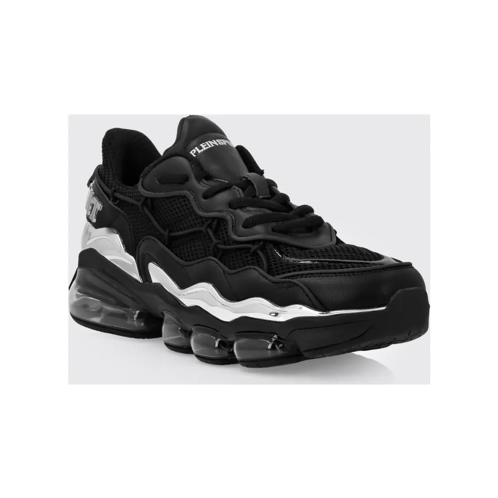 Plein Sport Mesh And Leather Black (PAESUSC0746STE003N0202)