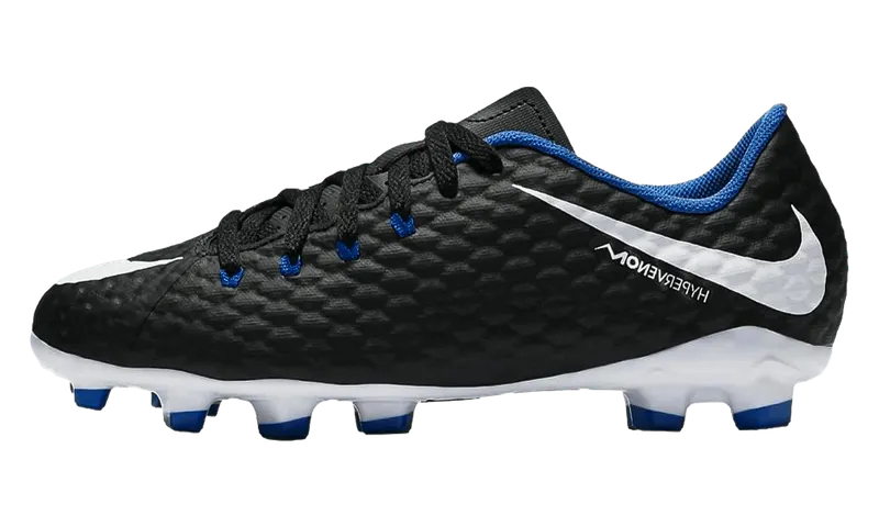 Nike Hypervenom Phelon 3 FG GS “Black White Royal” (852595-002)