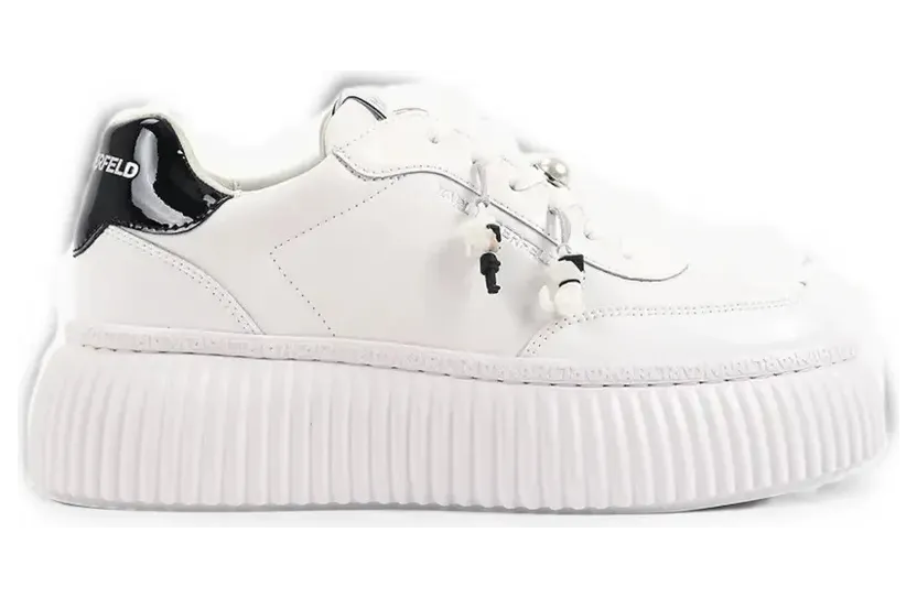 Karl Lagerfeld pearl-embellished platform – White (KL42377T)