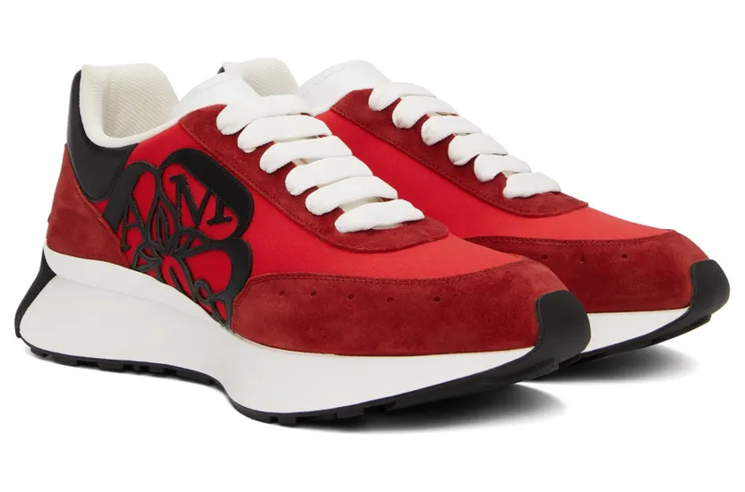 Alexander McQueen Red Sprint Sneakers (688546W4T22) (4)