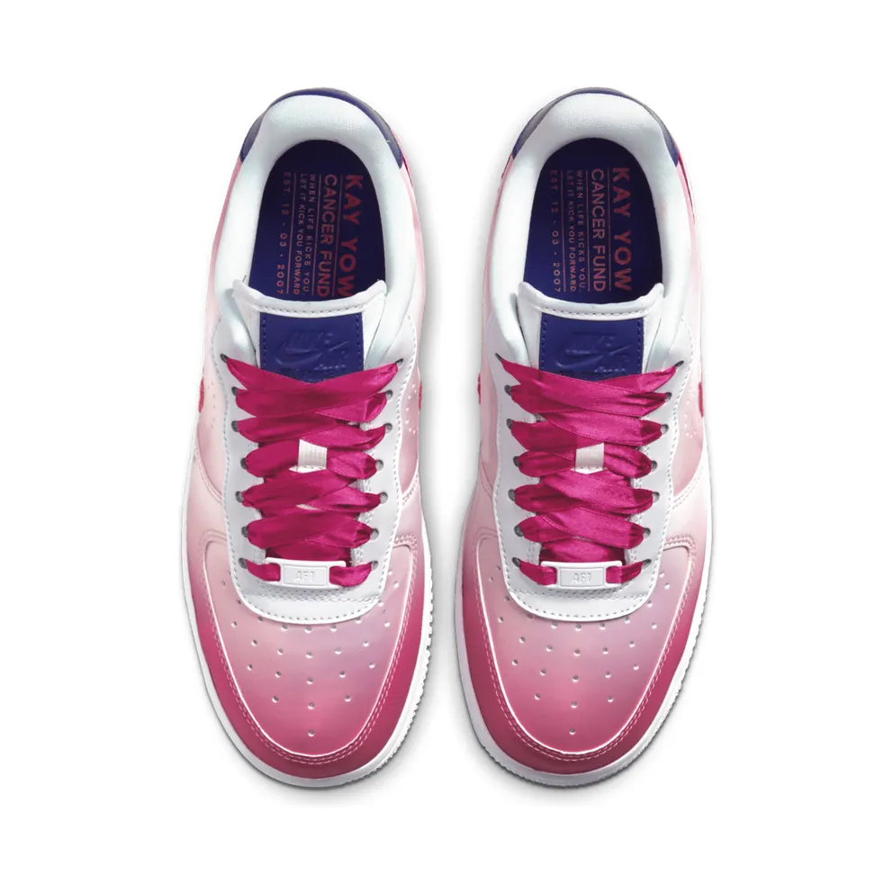 Nike Air Force 1 Low Kay Yow (W) White/Pink Foam-Regency Purple-Vivid Pink (CT1092-100)
