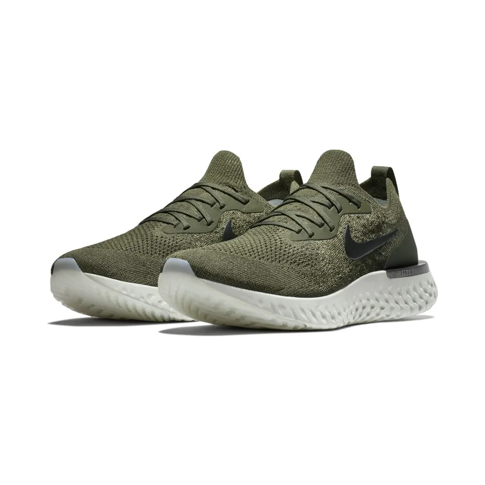 Nike Epic React Flyknit Cargo Khaki Cargo Khaki/Black-Camper Green (AQ0067-300)
