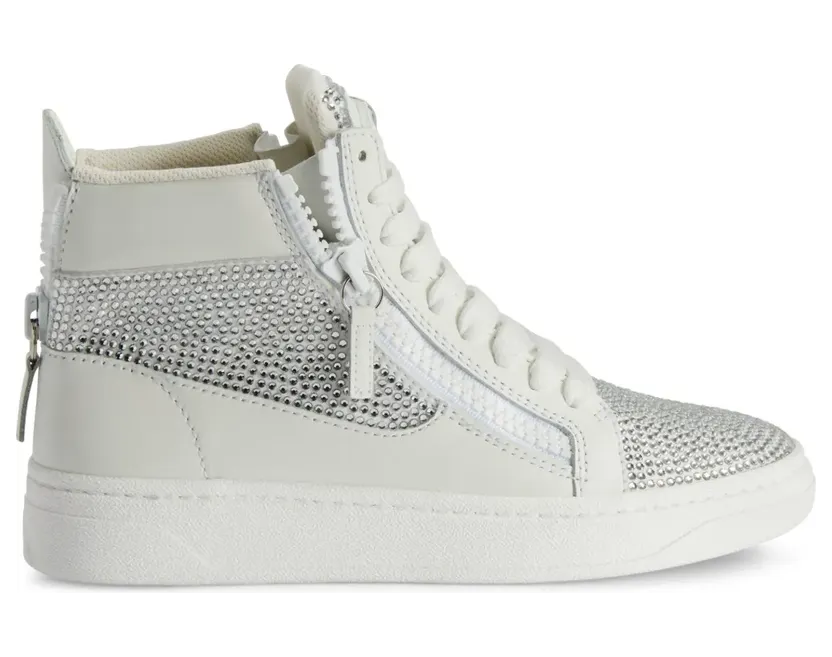 Giuseppe Zanotti High-Top-Sneakers mit Kristallen “White” (RW30019001)