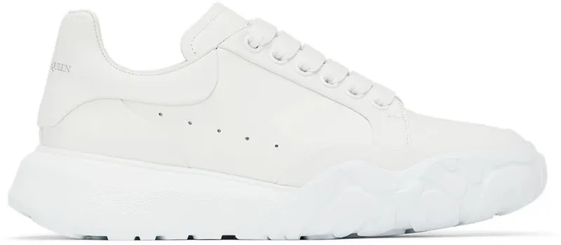 Alexander McQueen White Court Trainer (705182WICD2 9000)
