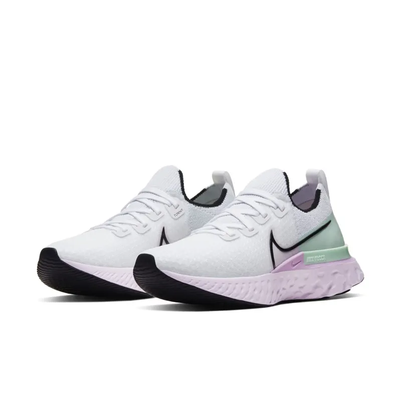 Nike React Infinity Run Flyknit White Iced Lilac (W) White/Iced Lilac/Pistachio Frost (CD4372-100)