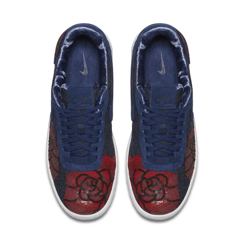 Nike Air Force 1 Upstep Low Denim Rose Blue (W) Binary Blue/Binary Blue (898421-401)