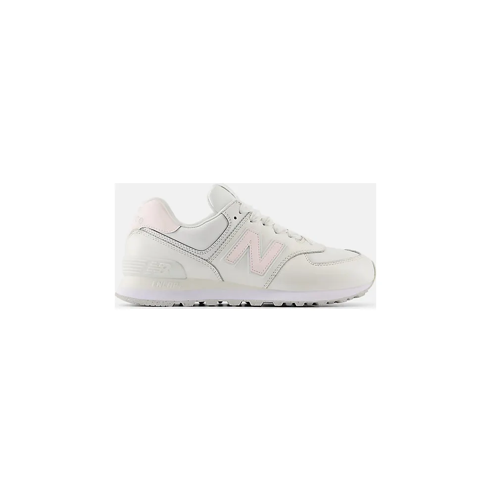 New Balance 574 Cream Leather Pink (WL574FJ2)