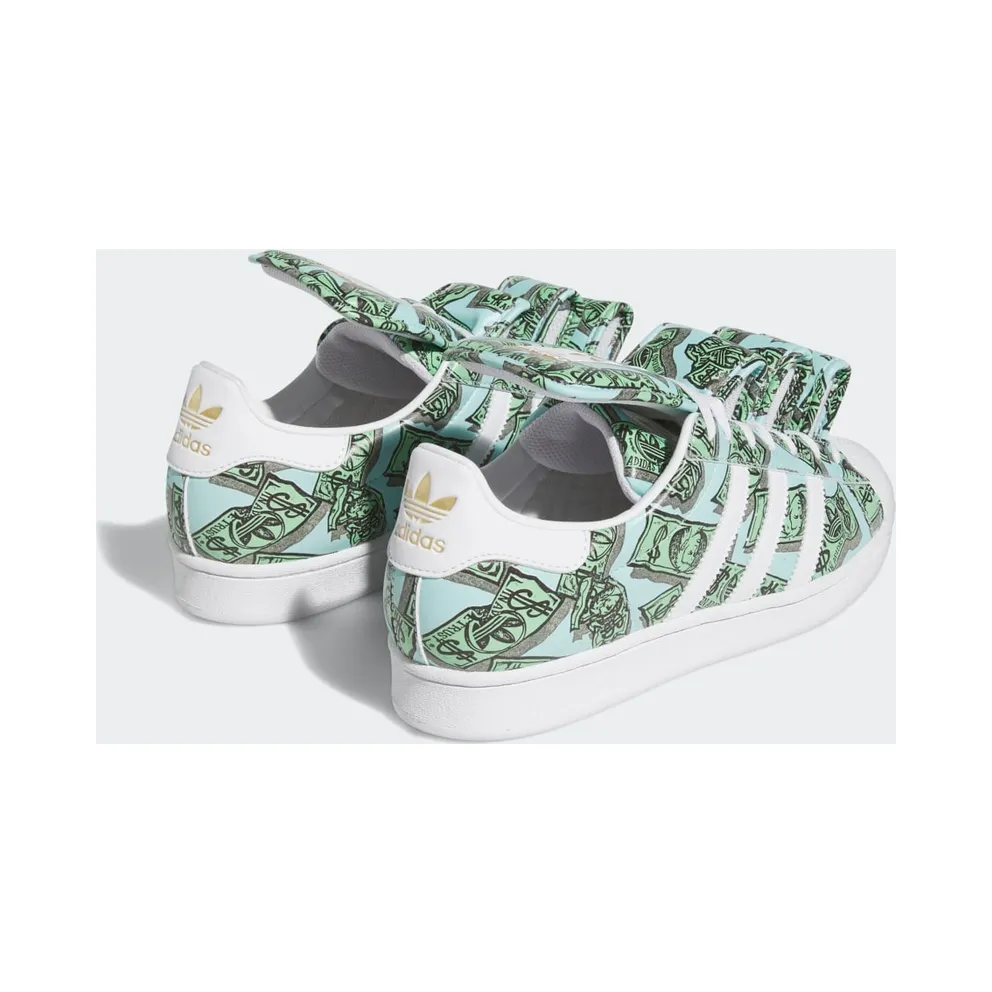 adidas Jeremy Scott Money Print Superstar Cloud White / Cloud White / Gold Metallic (HP6596)