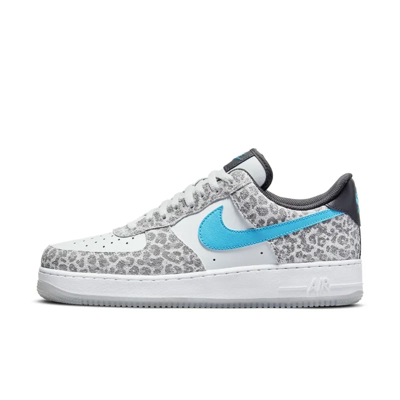 Nike Air Force 1 07 Low ‘Leopard’ Blue (2021) (DJ6192-001)