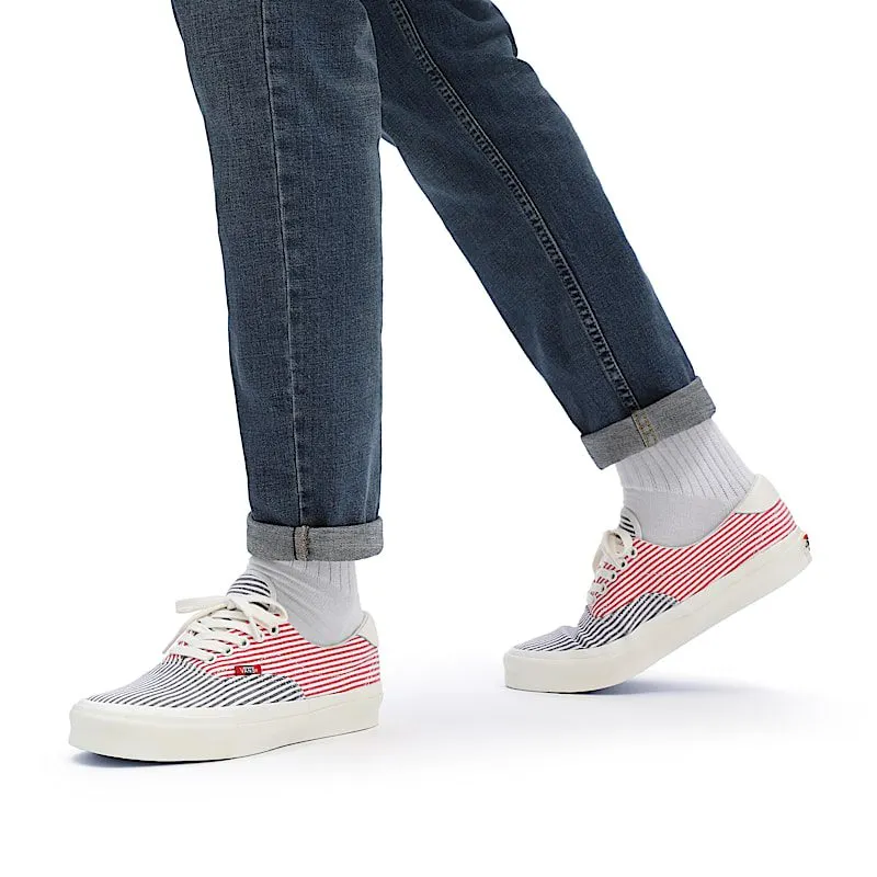 Vans Vault OG Style 45 LX Maritime Nautical Stripes Black Goji Berry (VN0A4UVGAR7)