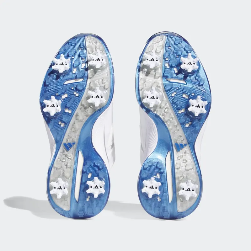 adidas ZG23 BOA Lightstrike Golf Shoes Cloud White / Blue Fusion Met. / Silver Metallic (GZ2171)