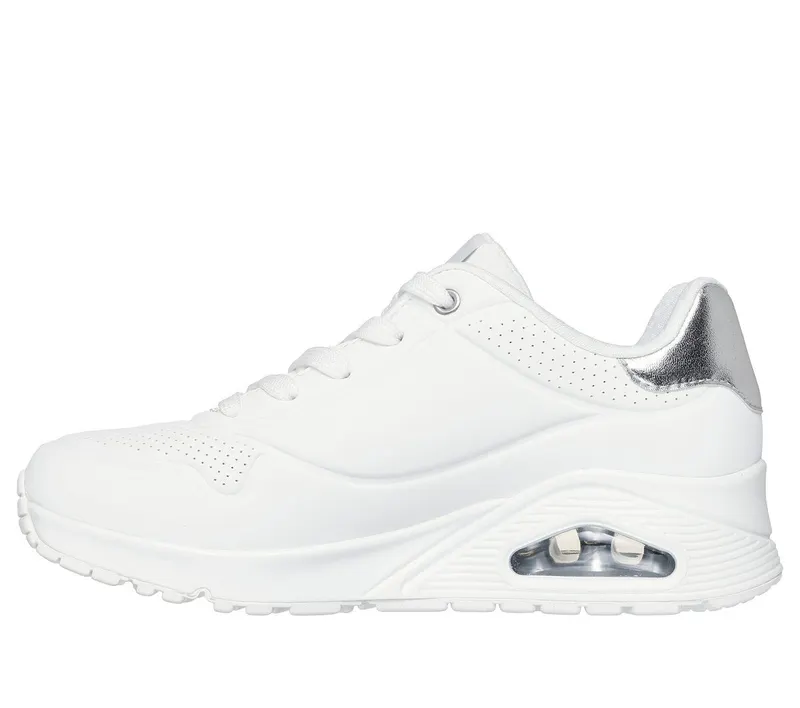 Skechers UNO – Golden Air – White / Silver (177094 WSL)