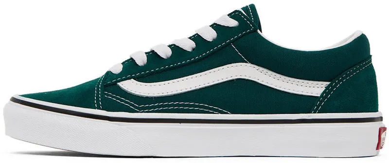 Vans Kids Green Old Skool Big Kids (VN0A4UHZ60Q)